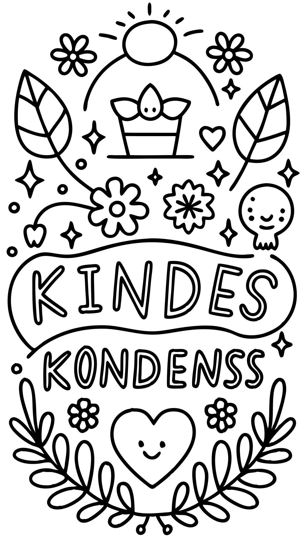 coloring pages about kindness